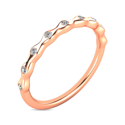 Diamond 1/10 Ct.tw Stackable Ring in 10K Rose Gold