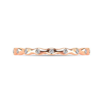 Diamond 1/10 Ct.tw Stackable Ring in 14K Rose Gold