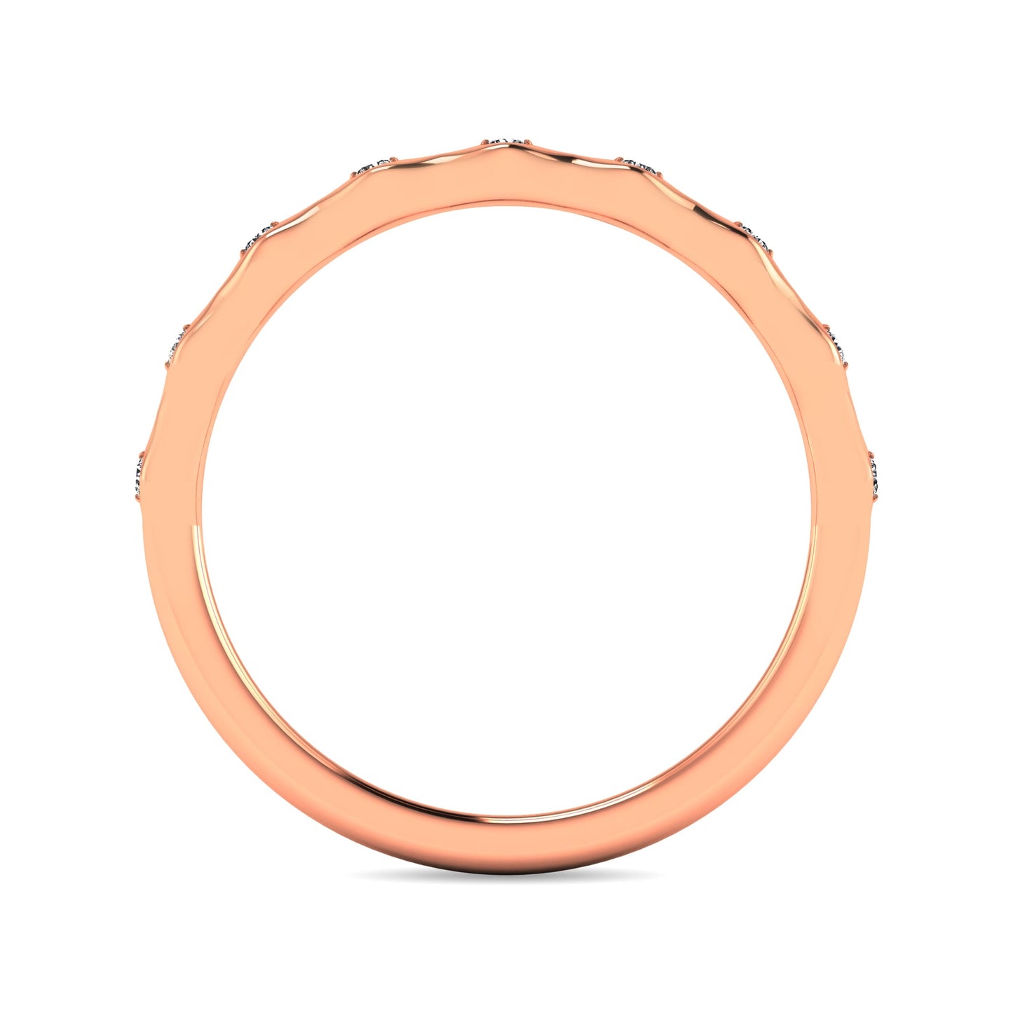 Diamond 1/10 Ct.tw Stackable Ring in 14K Rose Gold