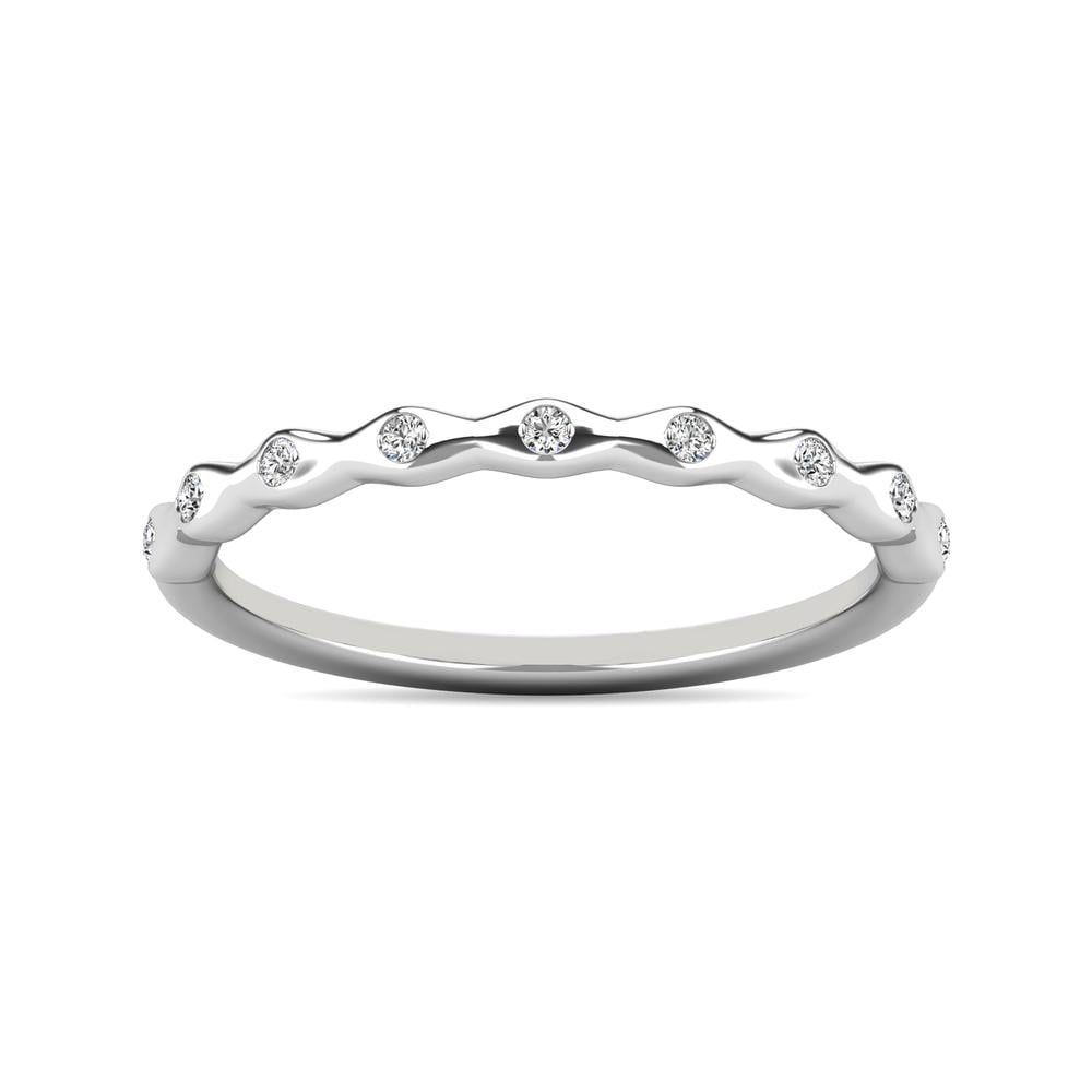 Diamond 1/10 Ct.tw Stackable Ring in 10K White Gold