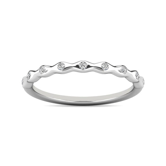 Diamond 1/10 Ct.tw Stackable Ring in 10K White Gold