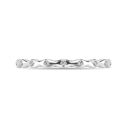 Diamond 1/10 Ct.tw Stackable Ring in 10K White Gold