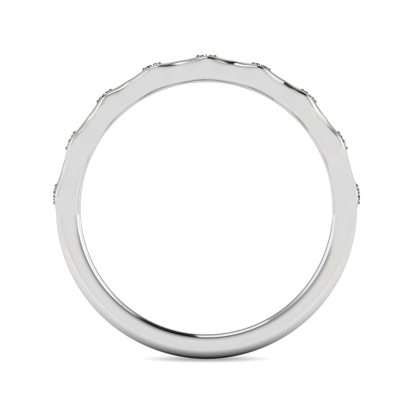 Diamond 1/10 Ct.tw Stackable Ring in 10K White Gold