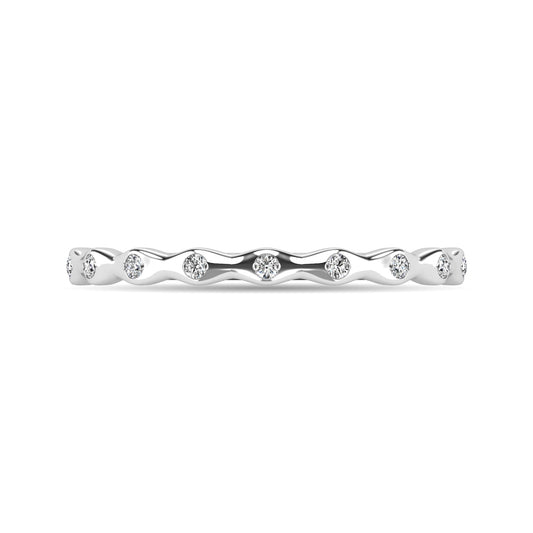 Diamond 1/10 Ct.tw Stackable Ring in 14K White Gold