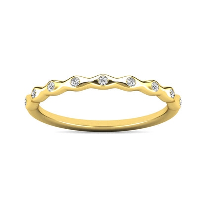 Diamond 1/10 Ct.tw Stackable Ring in 10K Yellow Gold