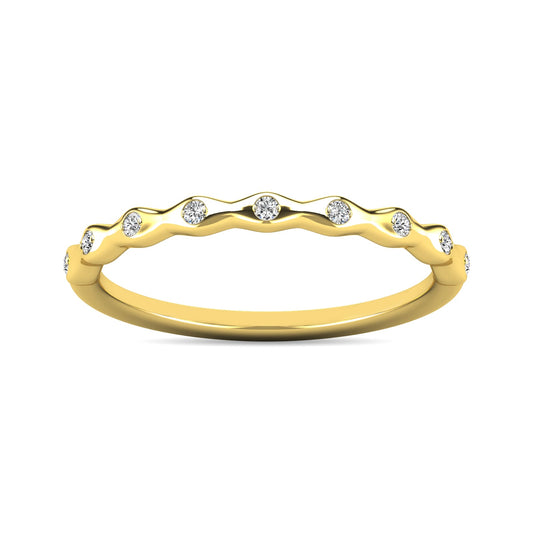 Diamond 1/10 Ct.tw Stackable Ring in 10K Yellow Gold