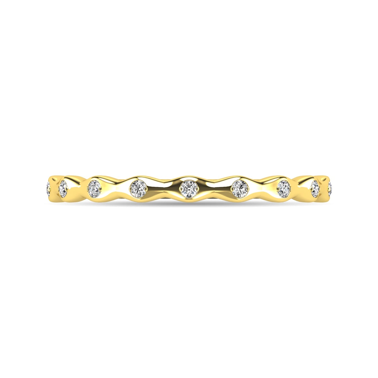 Diamond 1/10 Ct.tw Stackable Ring in 10K Yellow Gold