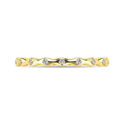 Diamond 1/10 Ct.tw Stackable Ring in 10K Yellow Gold