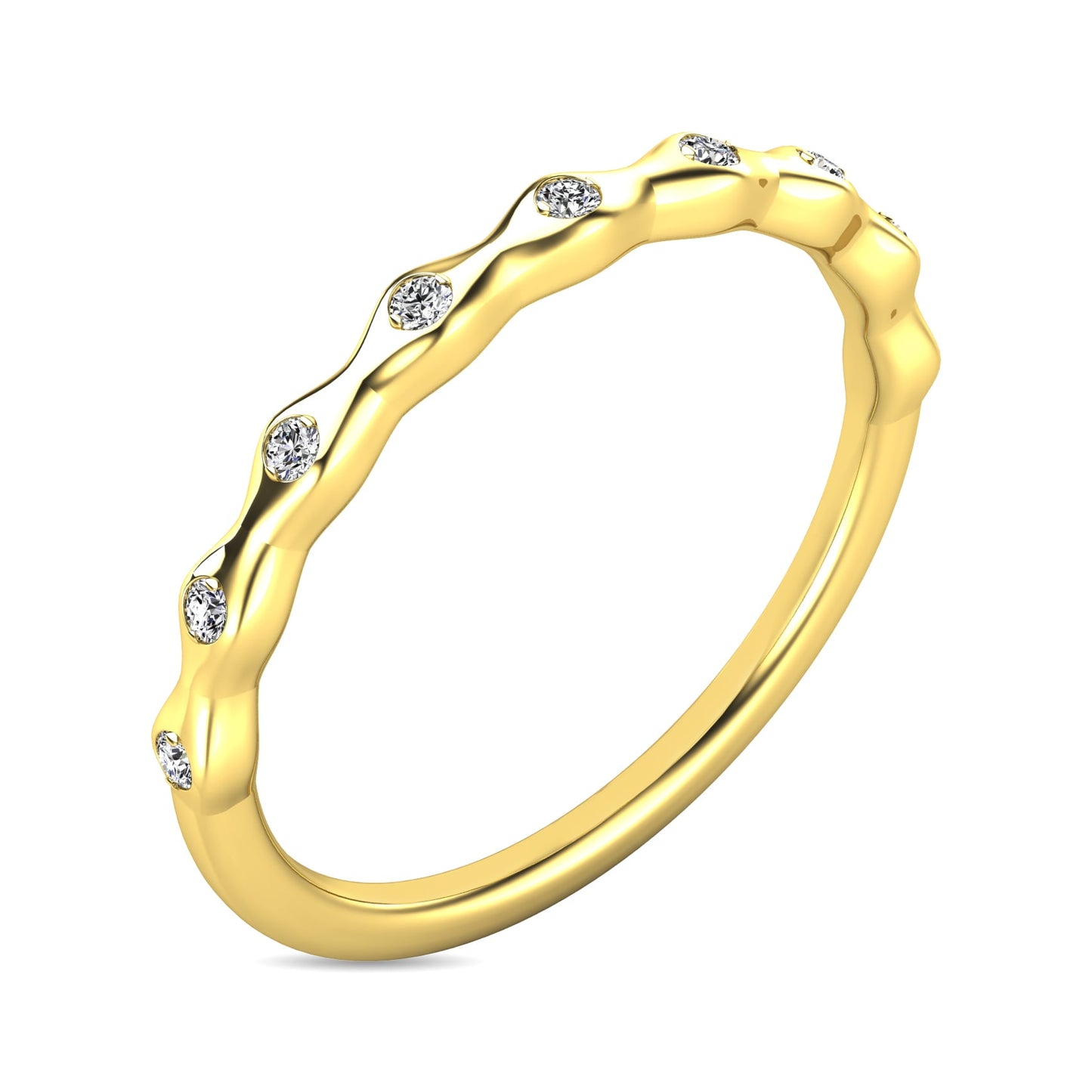 Diamond 1/10 Ct.tw Stackable Ring in 10K Yellow Gold