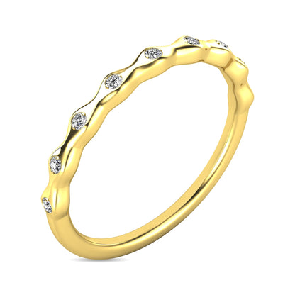 Diamond 1/10 Ct.tw Stackable Ring in 10K Yellow Gold