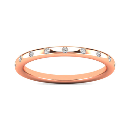 Diamond 1/10 Ct.tw Stackable Ring in 10K Rose Gold