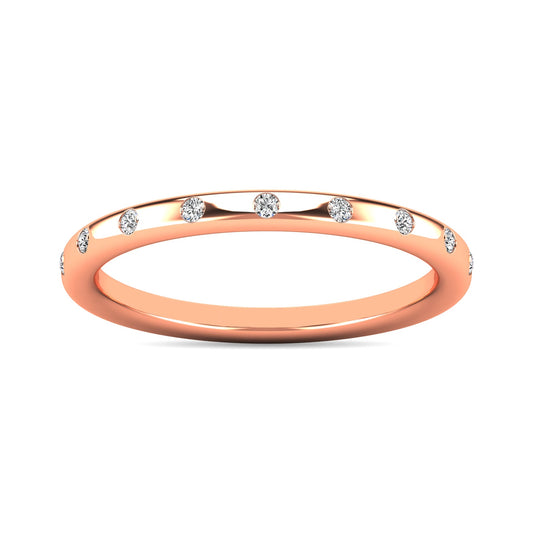 Diamond 1/10 Ct.tw Stackable Ring in 10K Rose Gold