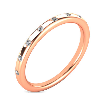 Diamond 1/10 Ct.tw Stackable Ring in 10K Rose Gold