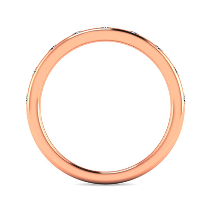 Diamond 1/10 Ct.tw Stackable Ring in 10K Rose Gold