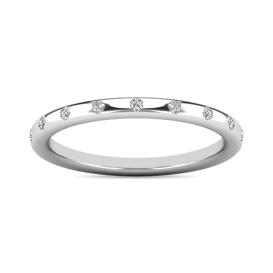Diamond 1/10 Ct.tw Stackable Ring in 10K White Gold
