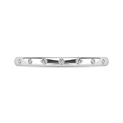 Diamond 1/10 Ct.tw Stackable Ring in 14K White Gold