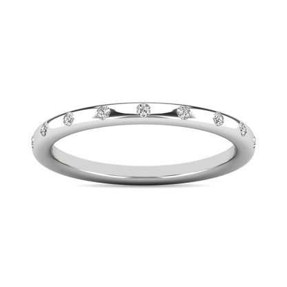 Diamond 1/10 Ct.tw Stackable Ring in 14K White Gold