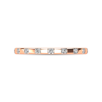 Diamond 1/10 Ct.tw Stackable Ring in 10K Rose Gold