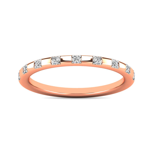 Diamond 1/10 Ct.tw Stackable Ring in 10K Rose Gold