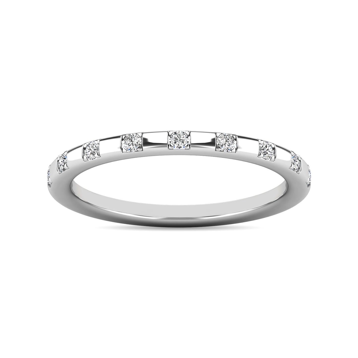 Diamond 1/10 Ct.tw Stackable Ring in 10K White Gold
