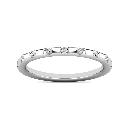 Diamond 1/10 Ct.tw Stackable Ring in 10K White Gold