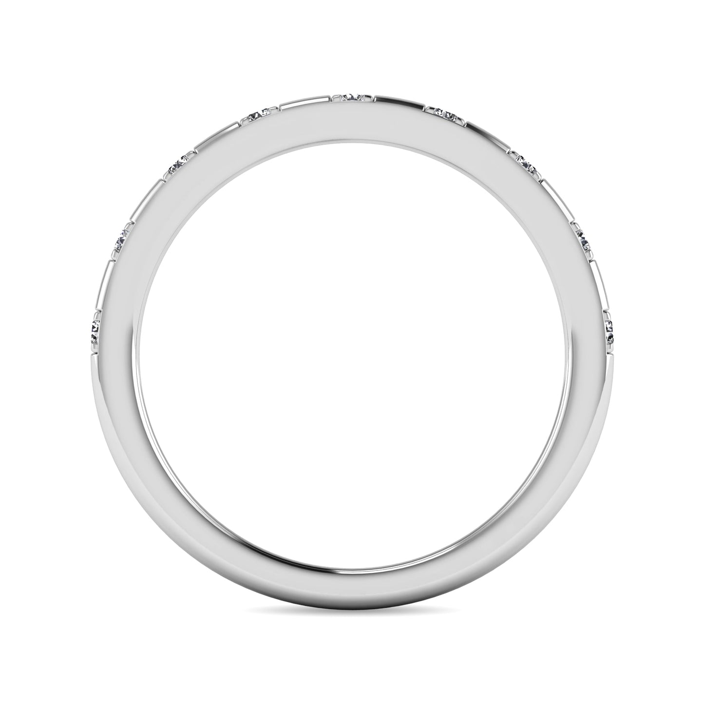 Diamond 1/10 Ct.tw Stackable Ring in 10K White Gold