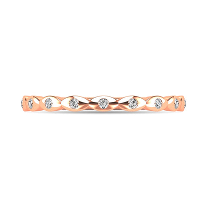 Diamond 1/10 Ct.tw Stackable Ring in 10K Rose Gold