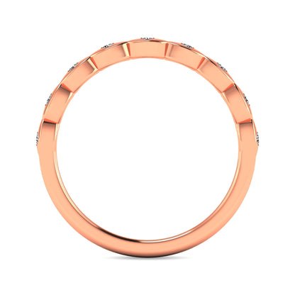 Diamond 1/10 Ct.tw Stackable Ring in 10K Rose Gold