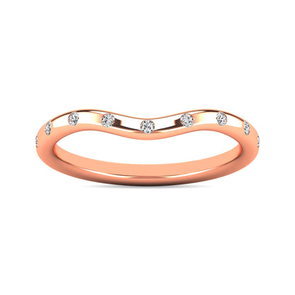 Diamond 1/10 Ct.tw Stackable Ring in 10K Rose Gold