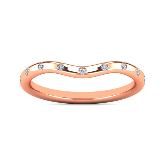 Diamond 1/10 Ct.tw Stackable Ring in 10K Rose Gold