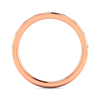 Diamond 1/10 Ct.tw Stackable Ring in 10K Rose Gold