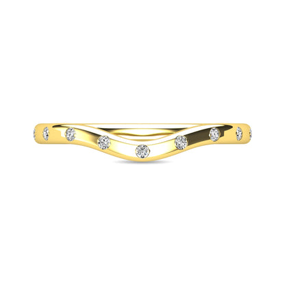 Diamond 1/10 Ct.tw Stackable Ring in 10K Yellow Gold