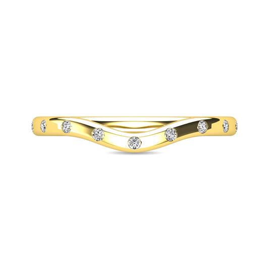 Diamond 1/10 Ct.tw Stackable Ring in 10K Yellow Gold
