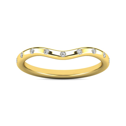 Diamond 1/10 Ct.tw Stackable Ring in 10K Yellow Gold