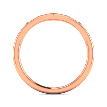 Diamond 1/10 Ct.tw Stackable Ring in 10K Rose Gold