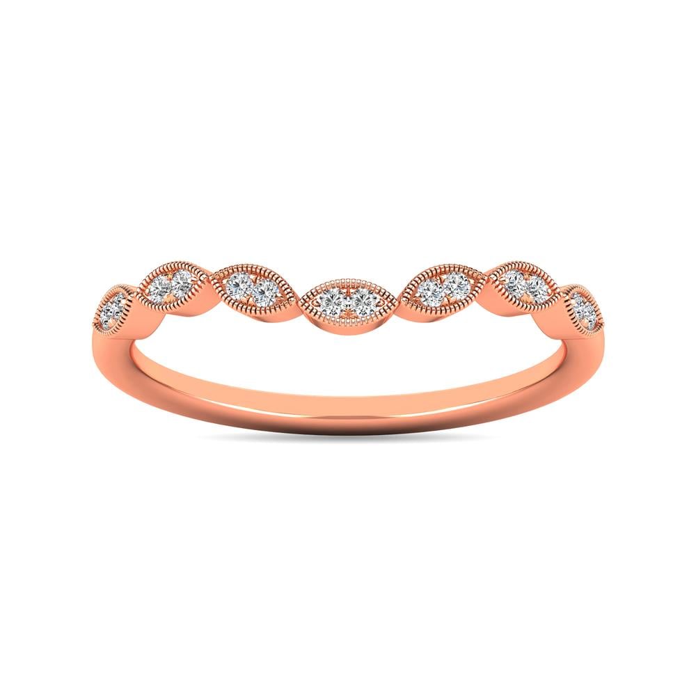 Diamond 1/20 Ct.tw Stackable Ring in 10K Rose Gold