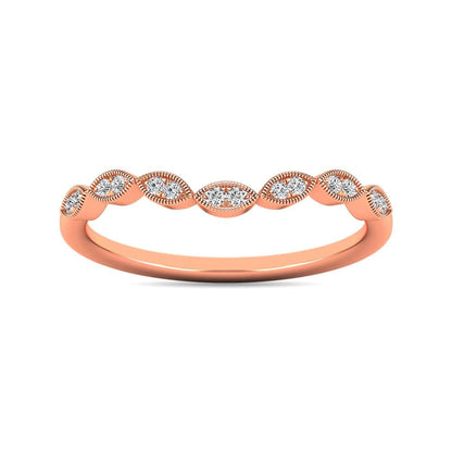 Diamond 1/20 Ct.tw Stackable Ring in 10K Rose Gold