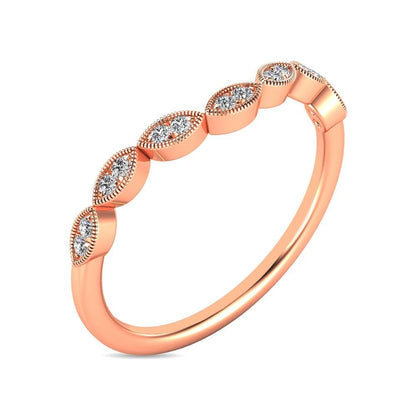 Diamond 1/20 Ct.tw Stackable Ring in 10K Rose Gold