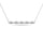 Diamond 1/20 Ct.tw Bar Necklace in 10K White Gold