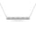 Diamond 1/20 Ct.tw Bar Necklace in 10K White Gold