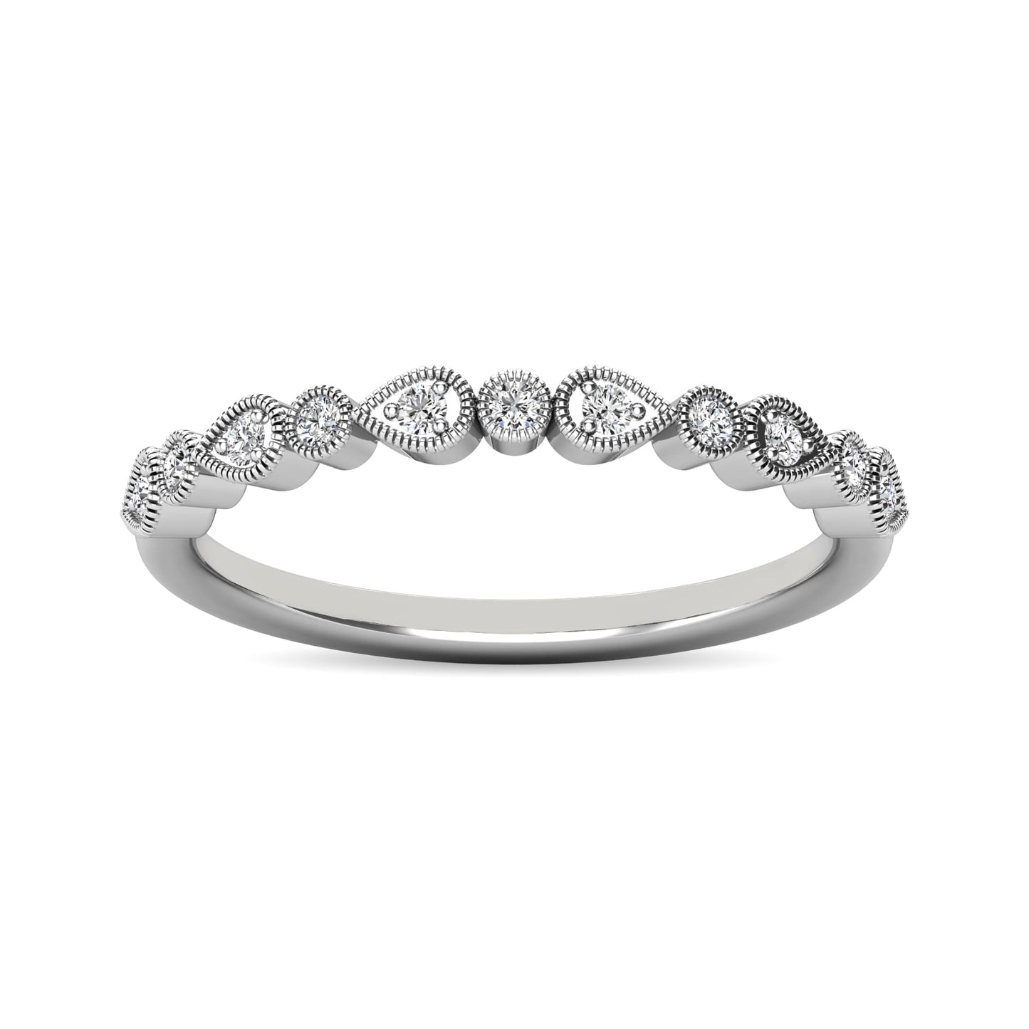 Diamond 1/10 Ct.tw Stackable Ring in 10K White Gold