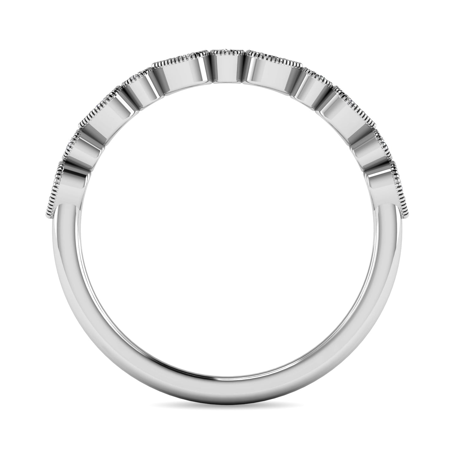 Diamond 1/10 Ct.tw Stackable Ring in 10K White Gold