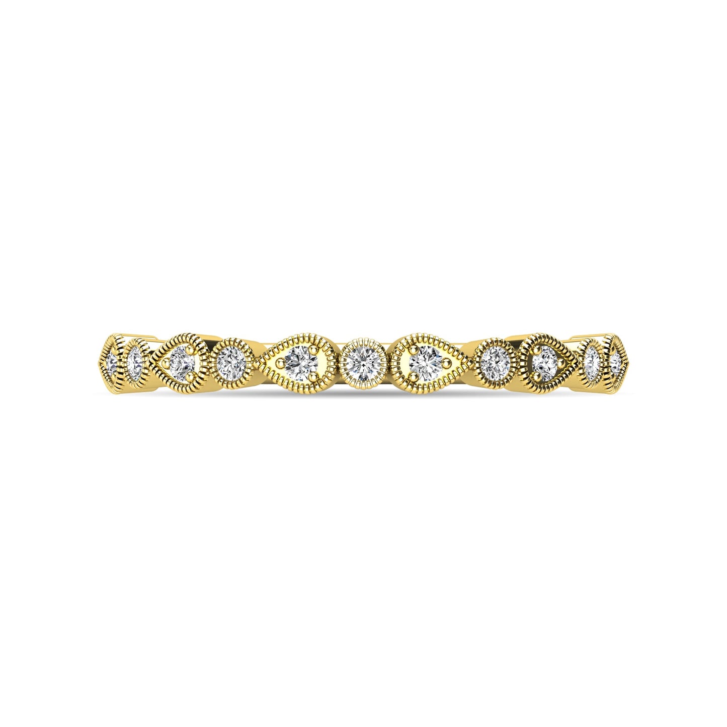 Diamond 1/10 Ct.tw Stackable Ring in 10K Yellow Gold