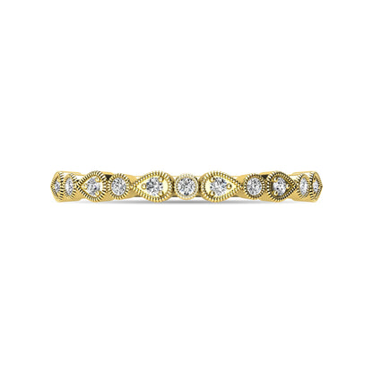 Diamond 1/10 Ct.tw Stackable Ring in 10K Yellow Gold