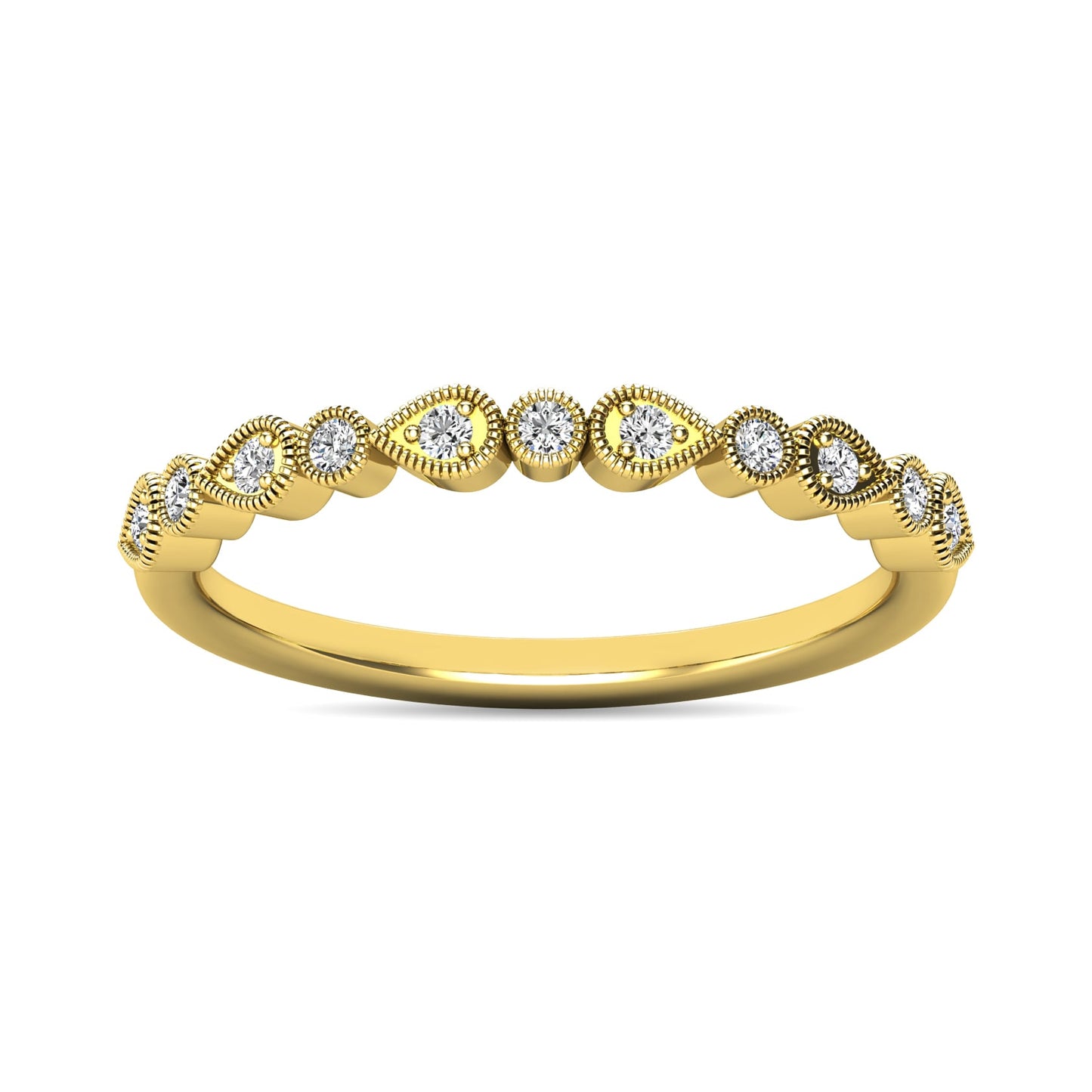 Diamond 1/10 Ct.tw Stackable Ring in 10K Yellow Gold