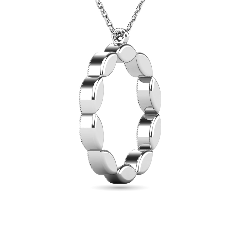 Diamond 1/10 Ct.tw Fashion Pendant in 10K White Gold