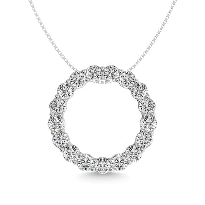 Diamond 1 1/2 Ct.tw Fashion Pendant in 14K White Gold