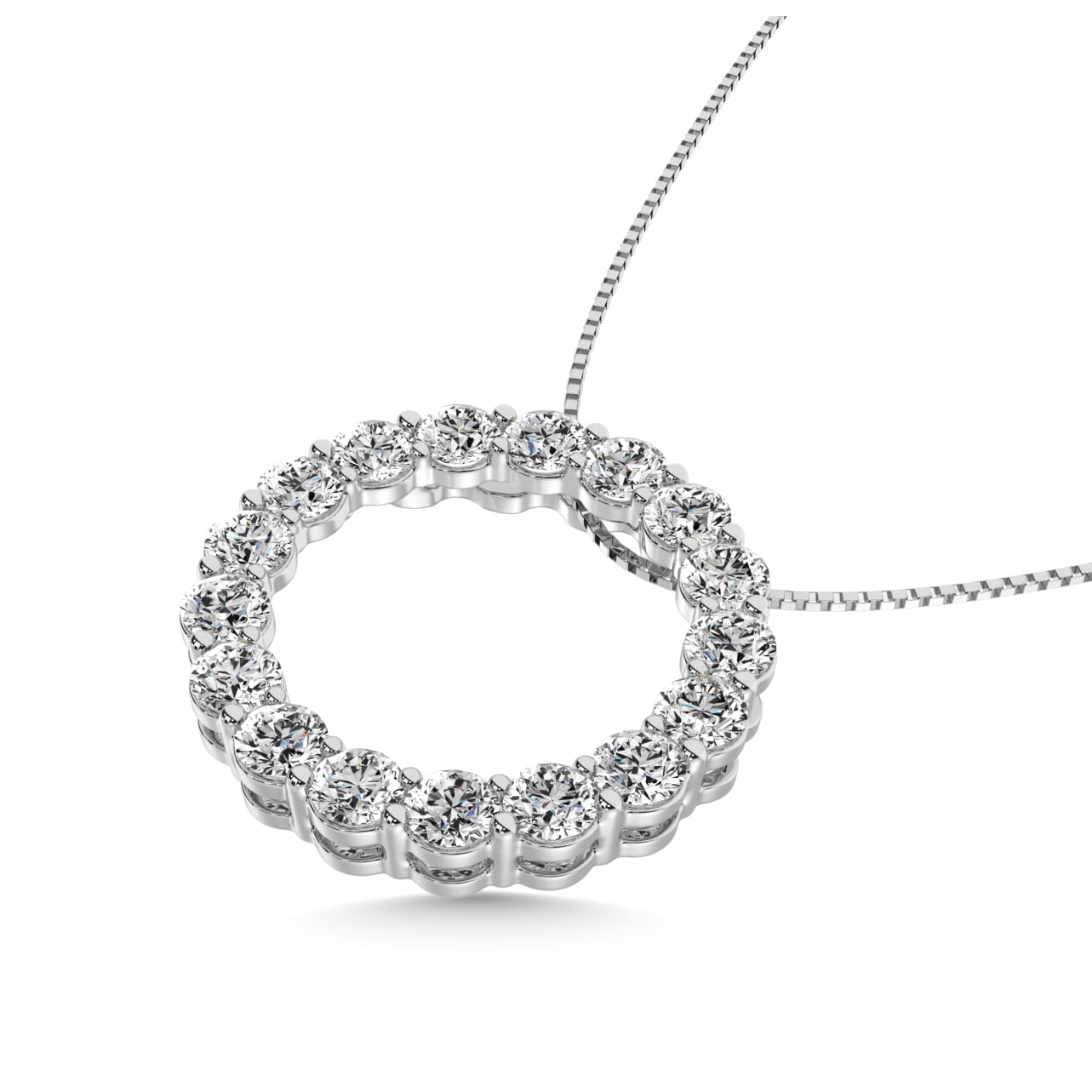 Diamond 1 1/2 Ct.tw Fashion Pendant in 14K White Gold