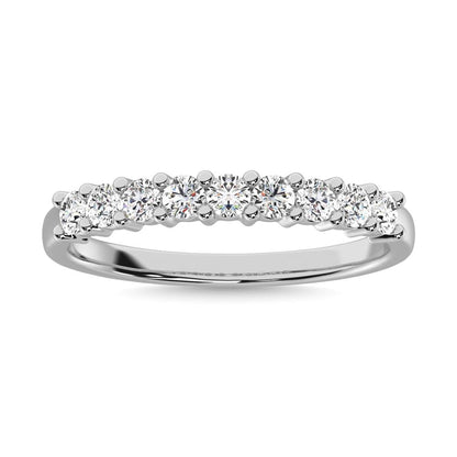 Diamond 1 Ct.tw Round Cut One Row Ring in 14K White Gold
