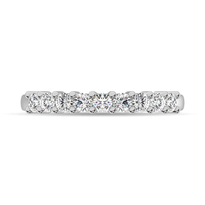 Diamond 1 Ct.tw Round Cut One Row Ring in 14K White Gold